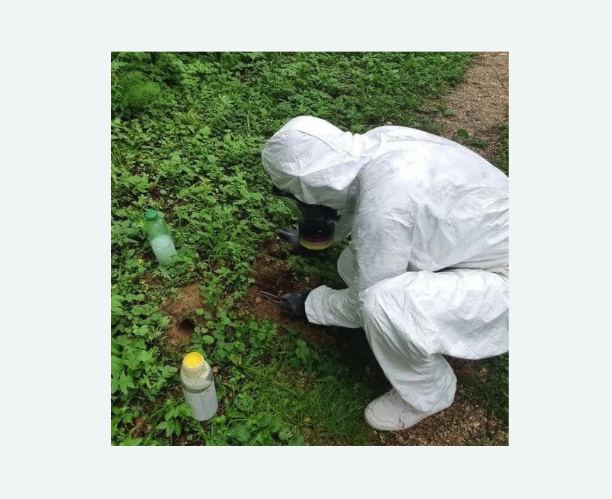 уничтожение кротов на участке в Харовске